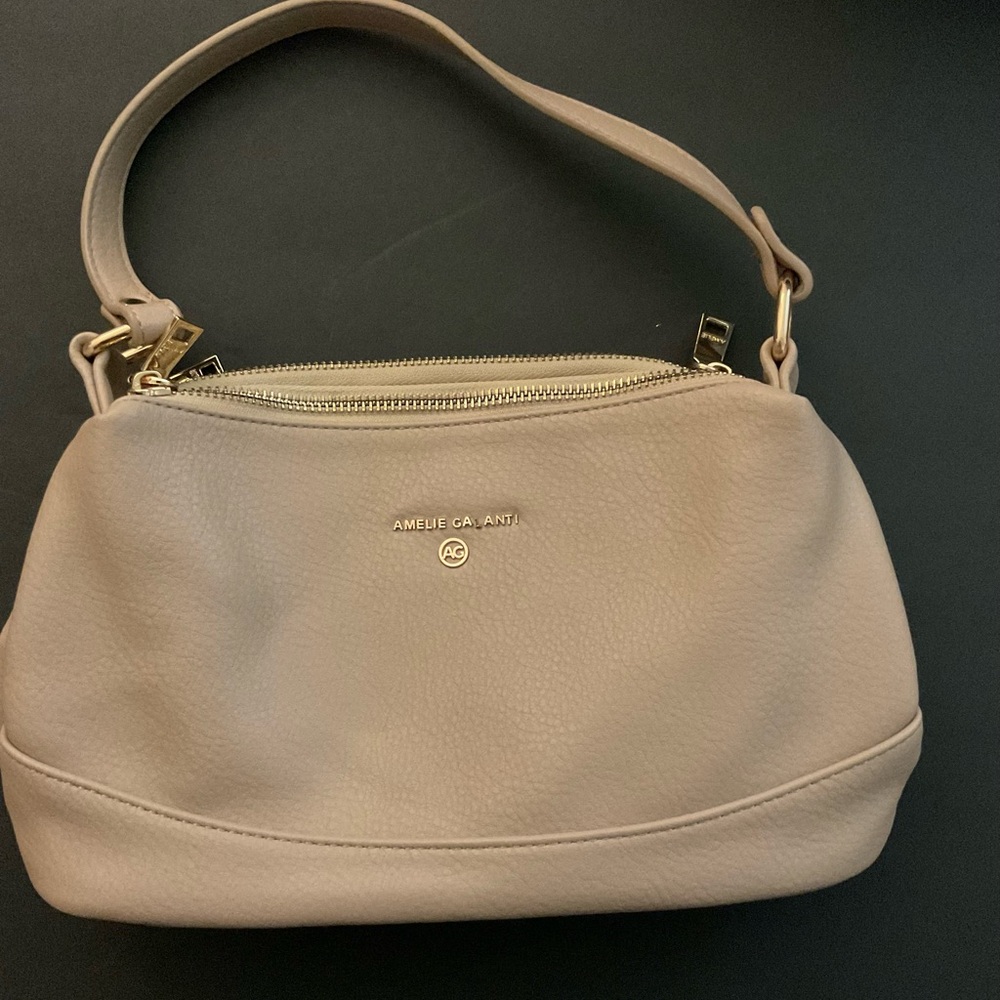Amelie Galanti Cream Color Shoulder Bag